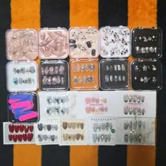 韓国 SHEIN ネイルチップ S XS ケース付 セット まとめ売り 断捨離