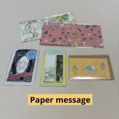 Paper message メッセージカード 一筆箋 ふせん 5点セット