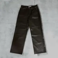 極美品　BEAUTY&YOUTH スタッヅ　レザーパンツ M