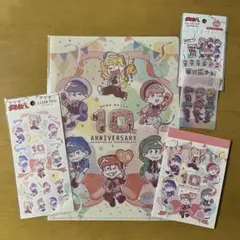 おそ松さん クリアシール A4クリアホルダー メモ帳 トレーディングクリアカード