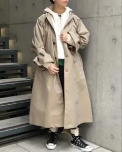 BEAMS BOY シャンブレーツイルフーデッドコートのサムネイル