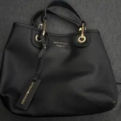 エンポリオアルマーニ ハンドバッグ ショルダー紐付き ブラック