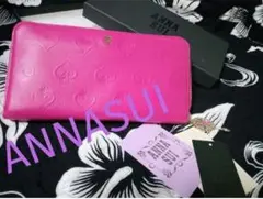 ★新品★アナスイ★長財布★ピンク★ローズ柄★ゴールド★バラ★スイハート★