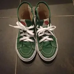 Vans 緑 ハイカットスニーカー21cm