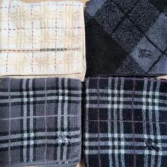週末価格！BURBERRY タオルハンカチ 4枚セット