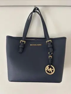 MICHAEL KORS ネイビー トートバッグ