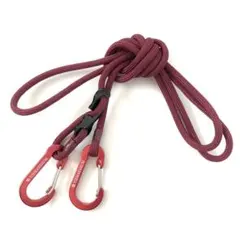 【パラコード製】ショルダーストラップ　エンジ　5mm 赤紫　付替 長さ調節可能