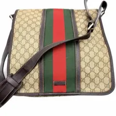 ◇極美品/大容量/A4◎◇GUCCI メッセンジャーバッグ GG シェリーライン