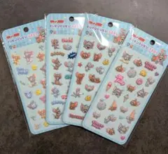 PUKUPUKU SEAL ぷくぷくシール トムジェリ4枚セットです。