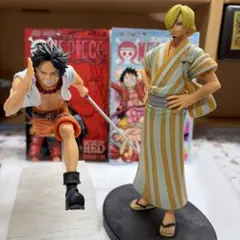 ワンピース フィギュア 2体セット エース サンジ