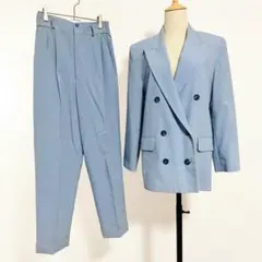 ヴィンテージ セットアップ ダブルスーツ M レトロ パンツスーツ 日本製
