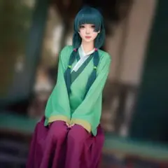タイトル：薬屋のひとりごと マオマオ コスプレセット ウィッグ付き yzk