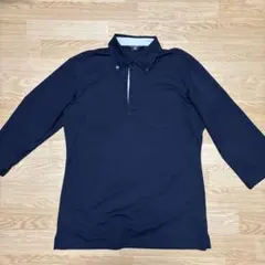 MIZUNO メンズ 長袖 ポロシャツ ネイビー ゴルフ