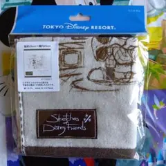 【新品】ディズニーSketches of Disney Friendsミニタオル
