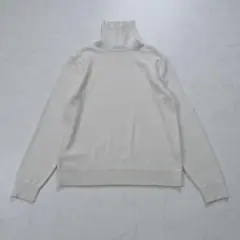 極美品　セオリー　カシミヤ100% タートルネック　ニット　オフホワイト　S