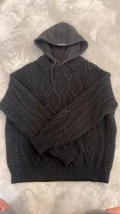 Supreme Cable Hooded Sweater 