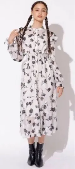 REDYAZEL肩あきパイピングマーメイドワンピース タグ付き