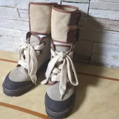 未使用♡SeeByChloeキャンパスレザーミドルブーツのサムネイル