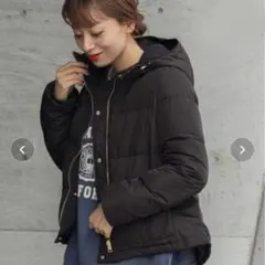 美品 アーバンリサーチ サニーレーベル リバーシブル ダウンジャケット 黒 36