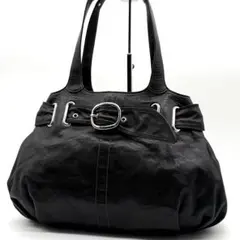 美品　COACH belted leather tote bag y2k