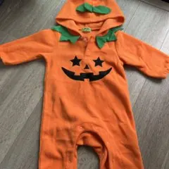 かぼちゃ　ハロウィン 80 ロンパース