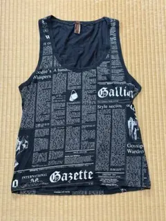 John Galliano ジョンガリアーノ フラワー刺繍 タンクトップ JOHN GALLIANO(ジョンガリアーノ) タンクトップVR77G1 82004 VR77G1