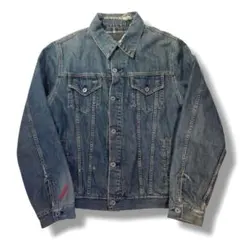 stussy workgear ダメージ加工 デニムジャケット ライナー M