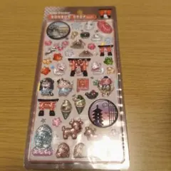 正規品　ボンボンドロップシール　古都めぐり　和柄　京都　鳥居　古都めぐり