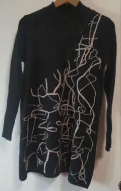 zero アシンメトリーデザイン 黒 チュニック