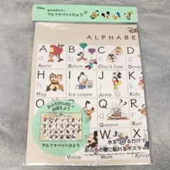 【新品未使用】おふろポスター　アルファベットひょう　Disney　①のサムネイル