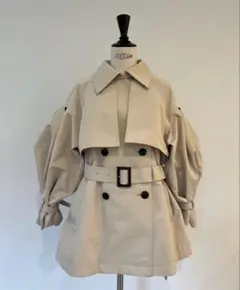 【9/1値上げ】rosy monster 新品ショートトレンチコート トレンチコート コート フェイクウールショート丈トレンチコート