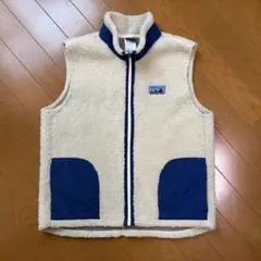 極美品◯ Patagonia パタゴニア キッズ レトロX ベスト L 生成り
