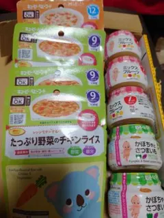 キューピー☆離乳食セット✩ たっぷり野菜のチキンライス　など