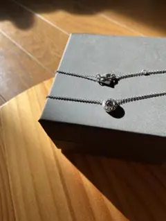 オープン サークル ストーン ストランド ネックレス