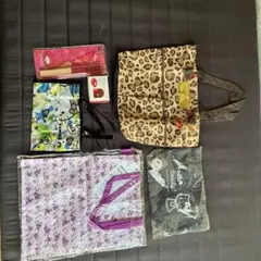 ヒョウ柄エコバッグ 中型 ハローキティセット