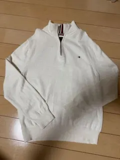 美品】TOMMY HILFIGER ハーフジップ ニット セーター S/P