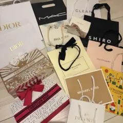 デパコス ショッパー 紙袋 13枚セット DIOR ギフトクラッチ ショップ袋