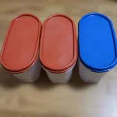 Tupperware スーパーオーバル　MMだ円3個セット　保存容器のサムネイル