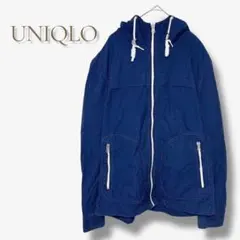 ユニクロ マウンテン パーカー ネイビー ジップ カジュアル 羽織 a819