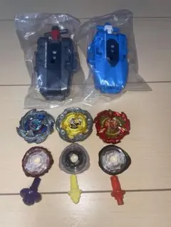 ベイブレードx まとめ売り（ベイ本体3個、ランチャー2個）