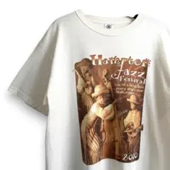 VINTAGE 古着 00s Hampton Jazz Festival アート