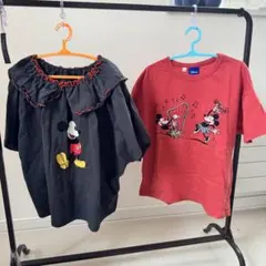 マーキーズDisney ミッキー＆ミニー Tシャツ 2枚セット 110〜120