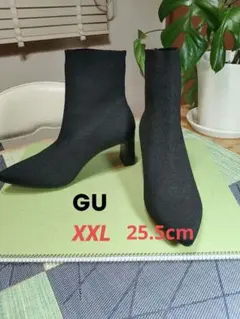 GU ポインテッドニットブーツ XXL ブラック ニットブーツ