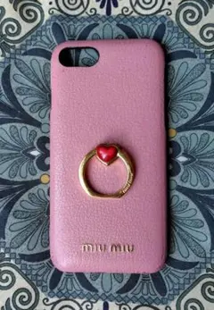 MIU MIU ピンク iPhoneケース - メルカリ