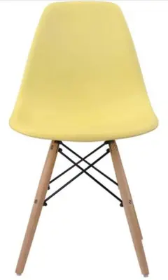 マスタードイエロー プラスチック製椅子