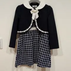 Whip Party ネイビー チェック ドレス 120