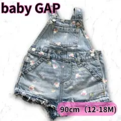 【90】babyGAP ミニーちゃん デニム サロペット オーバーオール インパ