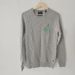 SCOTCH&SODA グレー ダイヤモンドキルティング トレーナー