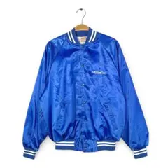 80s AUBURN USA製 ヴィンテージナイロンスタジャン 企業系 L 光沢