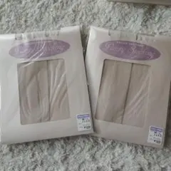 TELJIN Panty Stocking M-L ベージュ 2足セット